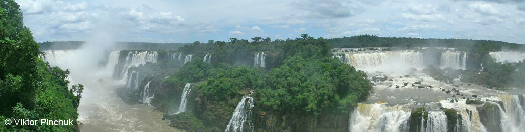Vista panorámica del Lado Brasileño de las Cataratas