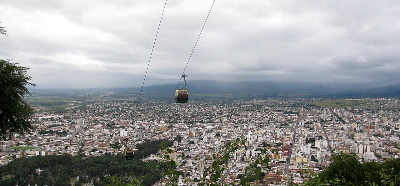 Vista panorámica de la ciudad de Salta desde el Cerro San Bernardo